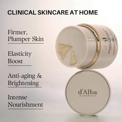 d'alba Piedmont Italian White Truffle Intensive Grinding Cream, Volufiline 50,000ppm, elasticity care and nourishment, Korean Skin Care d'alba Piedmont