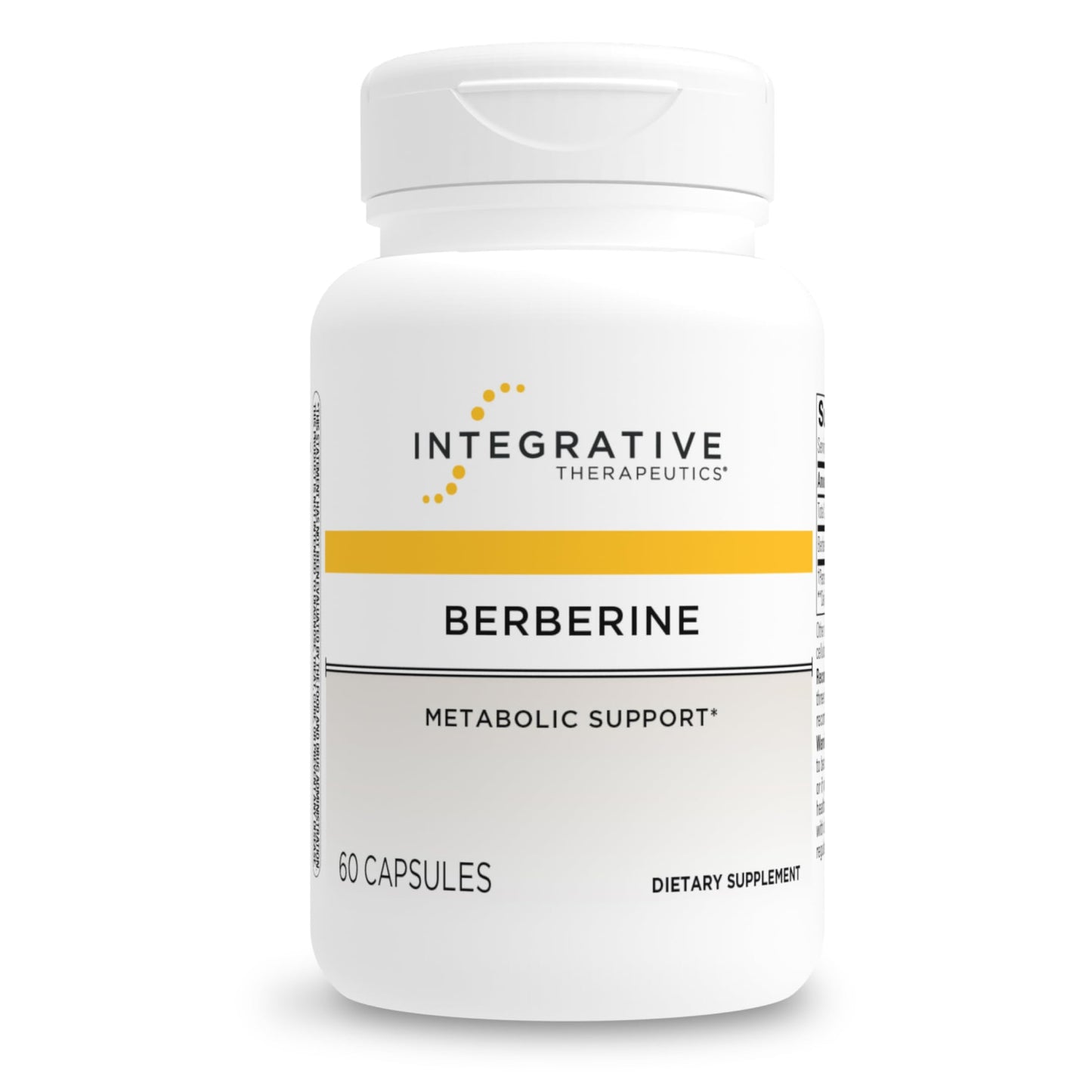 Integrative Therapeutics Berberine - Supports Metabolic Health & Cellular Energy Metabolism - Practitioner-Trusted Quality - Dairy-Free & Gluten-Free Integrative Therapeutics