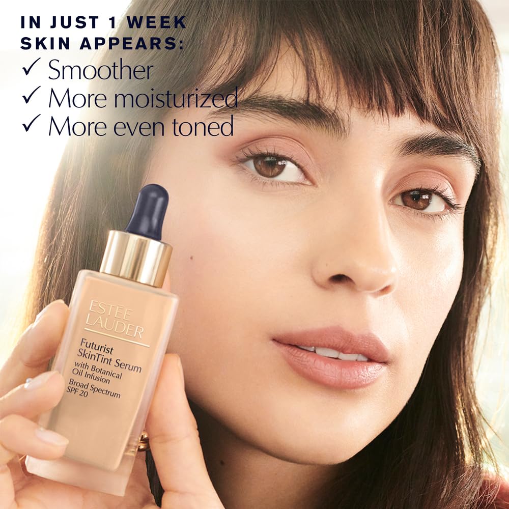 Estée Lauder Futurist Skin Tint Serum Foundation SPF 20 with Glycerin | Light Coverage, 1.0 Fl Oz, 2C3 Fresco Estée Lauder