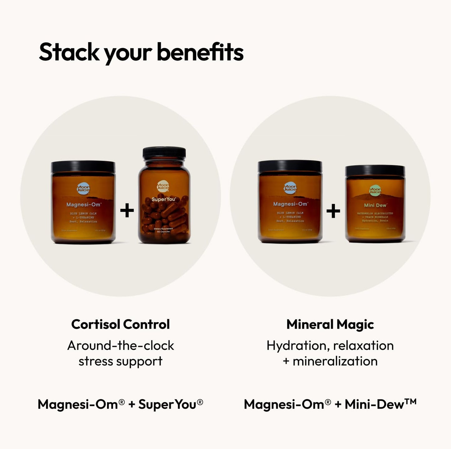 Moon Juice Magnesi-Om Magnesium Powder Supplement - Chelated Magnesium Complex + L-Theanine Blend for Rest, Relaxation & Regularity - Vegan, Non-GMO & No Sugar, Berry, 4.2 oz, 30 Servings
