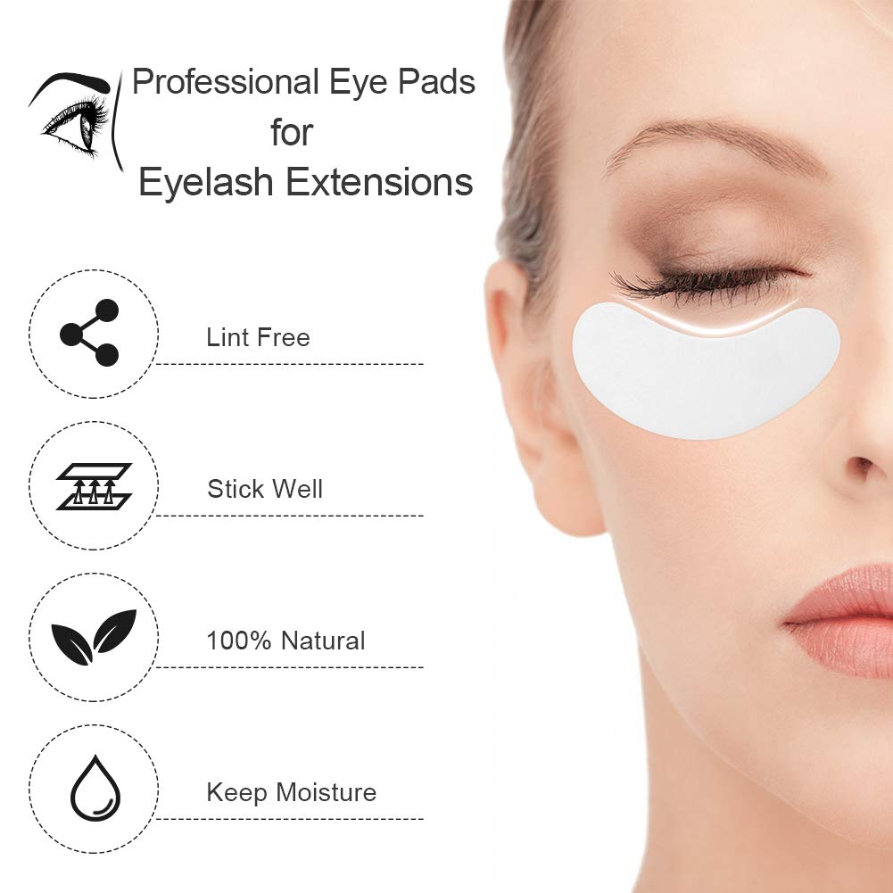 Ocim 100 Pairs Under Eye Pads Lash Extensions,Hydrogel Gel Eye Patches for Lashes Extension/Eyelash Tinting Ocim