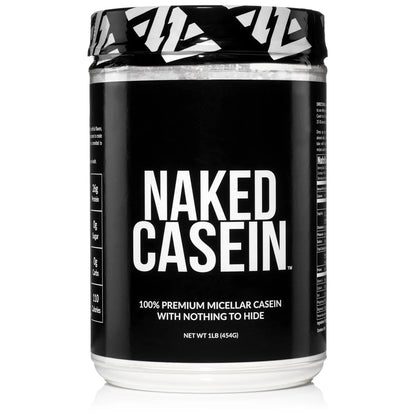 NAKED Casein - 1Lb Micellar Casein Protein - Bulk, Zero Carb, NSF Certified, GMO-Free, Gluten Free, Soy Free, Preservative Free - Stimulate Muscle Growth NAKED