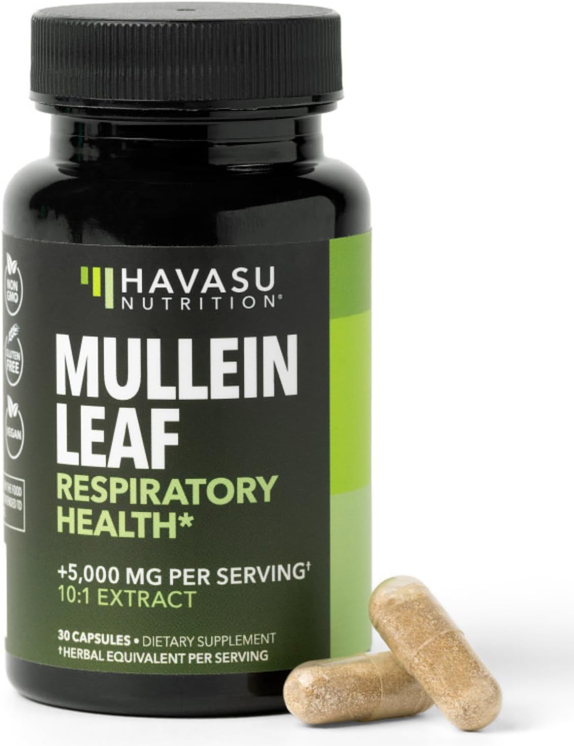 500mg Mullein Extract for Lung Support and Respiratory Health, 30 Count | Mullein Leaf Capsules for Respiratory Health, Vegan, Non-GMO Herbal Supplement for Overall Daily Wellness, 1 Month Supply Gsupps Australia
