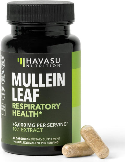 500mg Mullein Extract for Lung Support and Respiratory Health, 30 Count | Mullein Leaf Capsules for Respiratory Health, Vegan, Non-GMO Herbal Supplement for Overall Daily Wellness, 1 Month Supply Gsupps Australia