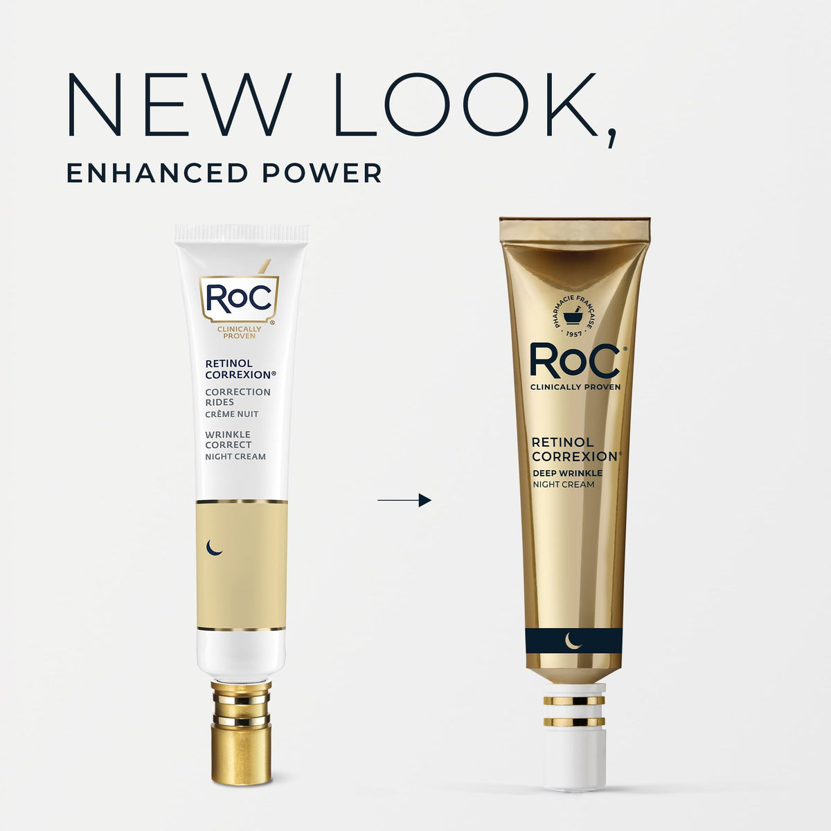 RoC Retinol Correxion Deep Wrinkle Night Cream, 1.0 oz with mineral complex RoC