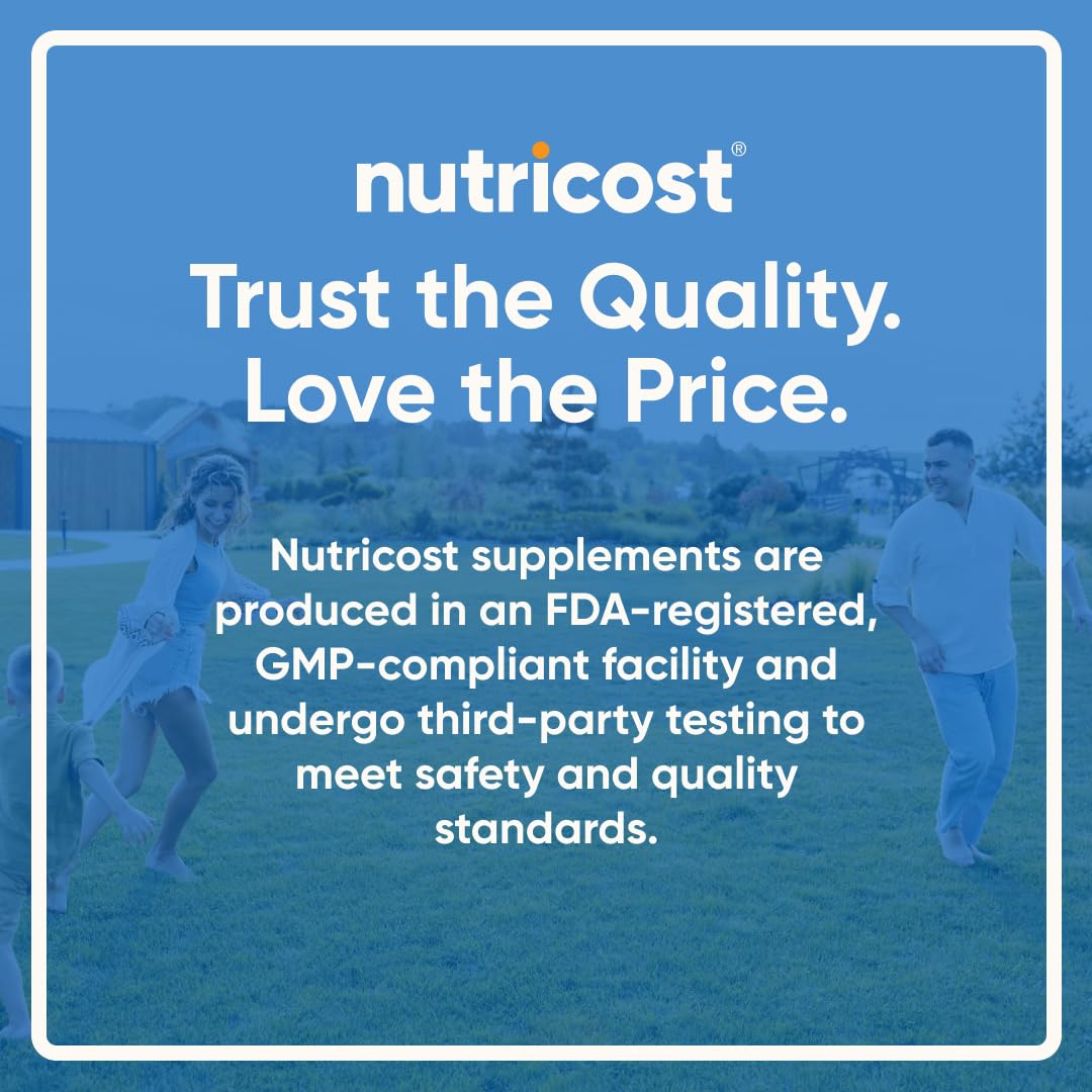 Nutricost Vitamin D3 + K2 (5000 IU D3 / 100mcg MK7), 120 Softgels – Gluten-Free & Non-GMO Nutricost