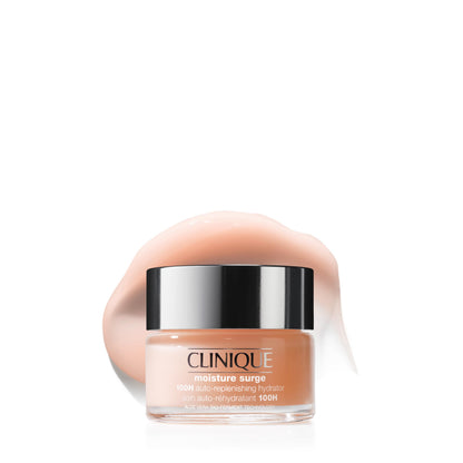Clinique Moisture Surge 100H Auto-Replenishing Hydrator Oil Free Face Moisturizer | With Hyaluronic Acid, Aloe Bioferment and Vitamins C + E | For All Skin Types | Hydrating + Moisturizing, 1 Fl Oz Clinique
