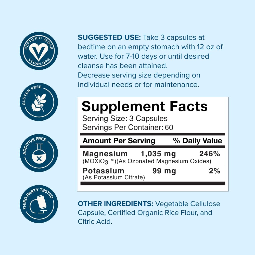 nbpure MagO7 - Natural Colon Cleanse & Detox - Occasional Constipation Relief, Stool Softener, & Bloating Support for Men & Women nbpure