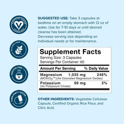 nbpure MagO7 - Natural Colon Cleanse & Detox - Occasional Constipation Relief, Stool Softener, & Bloating Support for Men & Women nbpure