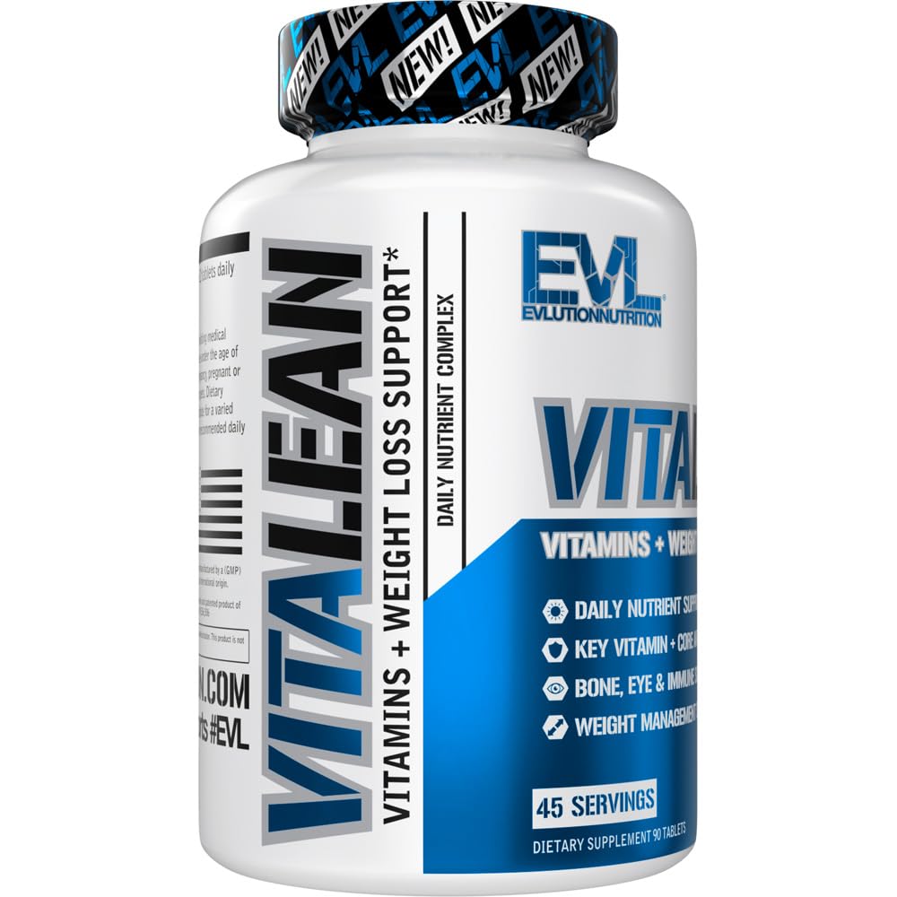 Evlution Nutrition VitaLean - Vitamins + Weight Loss Support - Key Vitamin + Core Antioxidant Support - Daily Nutrient & Weight Management Support - Bone, Eye & Immune Support - 45 Servings Evlution buy australia supplements