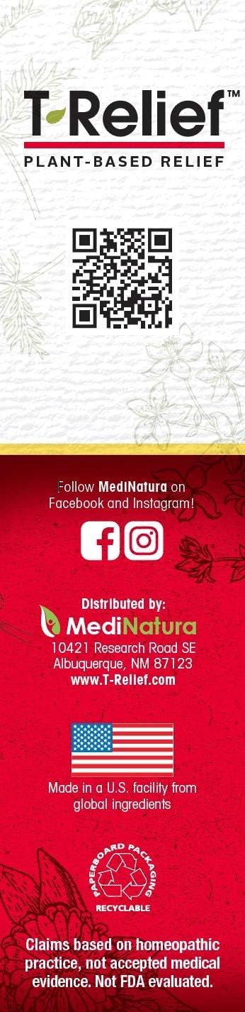 MediNatura T-Relief Extra Strength Cream Arnica +12 Natural Relieving Actives for Back Pain Joint Soreness Muscle Aches & Stiffness, Whole Body Fast Acting Relief for Women & Men - 3 oz MediNatura buy australia supplements