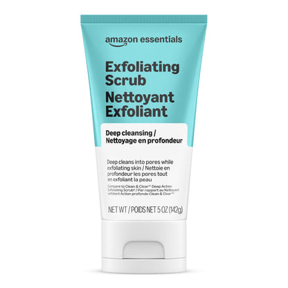 Amazon Essentials Deep Cleansing Exfoliating Scrub, 5 Ounces, 1-Pack (Previously Amazon Basics) Amazon Essentials