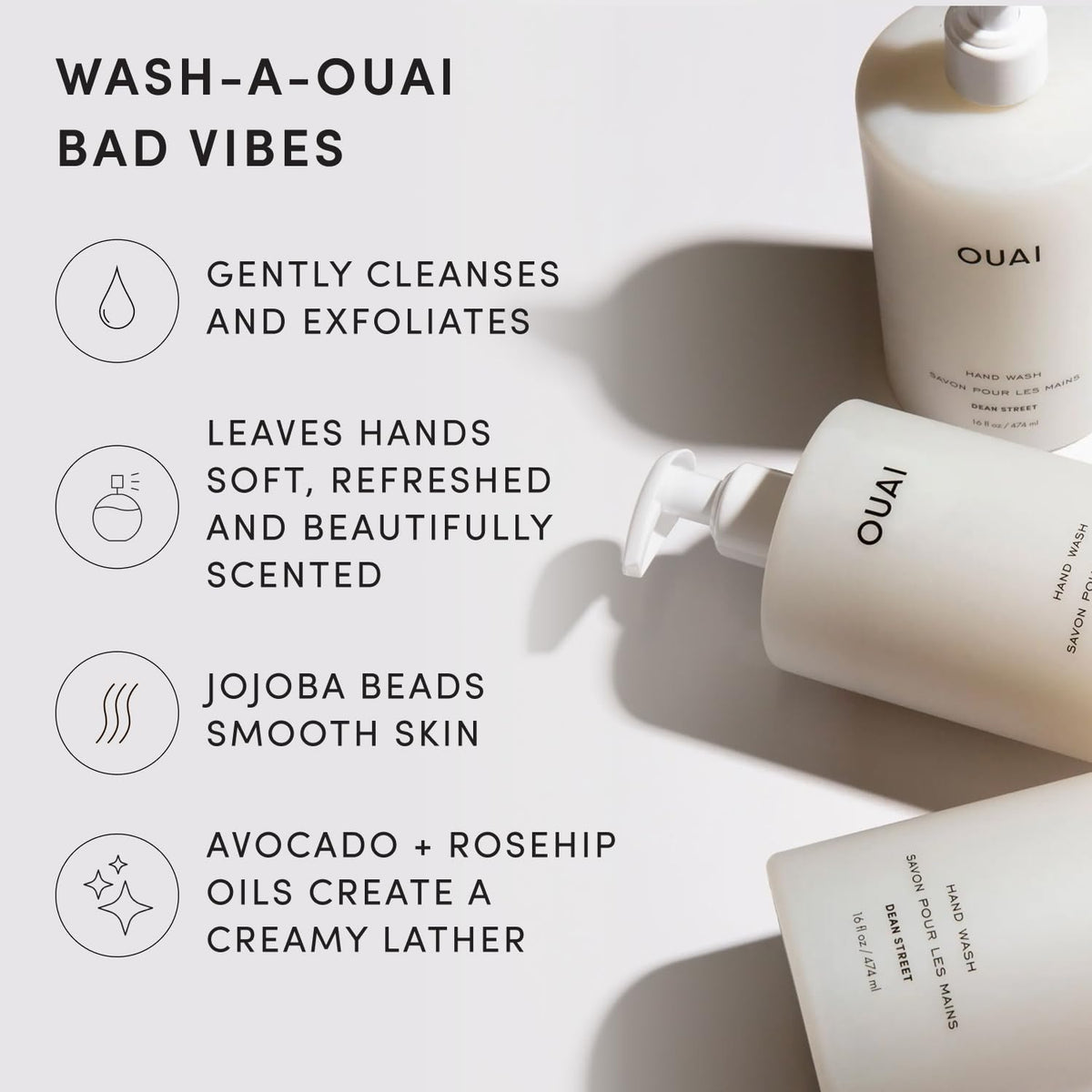 OUAI Hand Wash Full Size - Dean Street (16 Fl Oz) OUAI