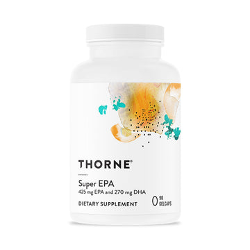 THORNE - Super EPA - Omega-3 Fish Oil Supplement with EPA & DHA from Sustainably Sourced Fish - Supports Brain, Skin, Joint & Heart Health* - Third-Party Certified