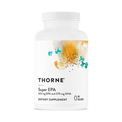 THORNE - Super EPA - Omega-3 Fish Oil Supplement with EPA & DHA from Sustainably Sourced Fish - Supports Brain, Skin, Joint & Heart Health* - Third-Party Certified THORNE