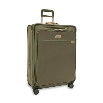 Briggs & Riley Essential 22" Carry On Expandable Spinner - Luggage for Travel, Suitcases with Wheels, Softside Rolling Bag for Men & Women, Self-Repairing Zipper - Baseline Collection, Black Gsupps Australia