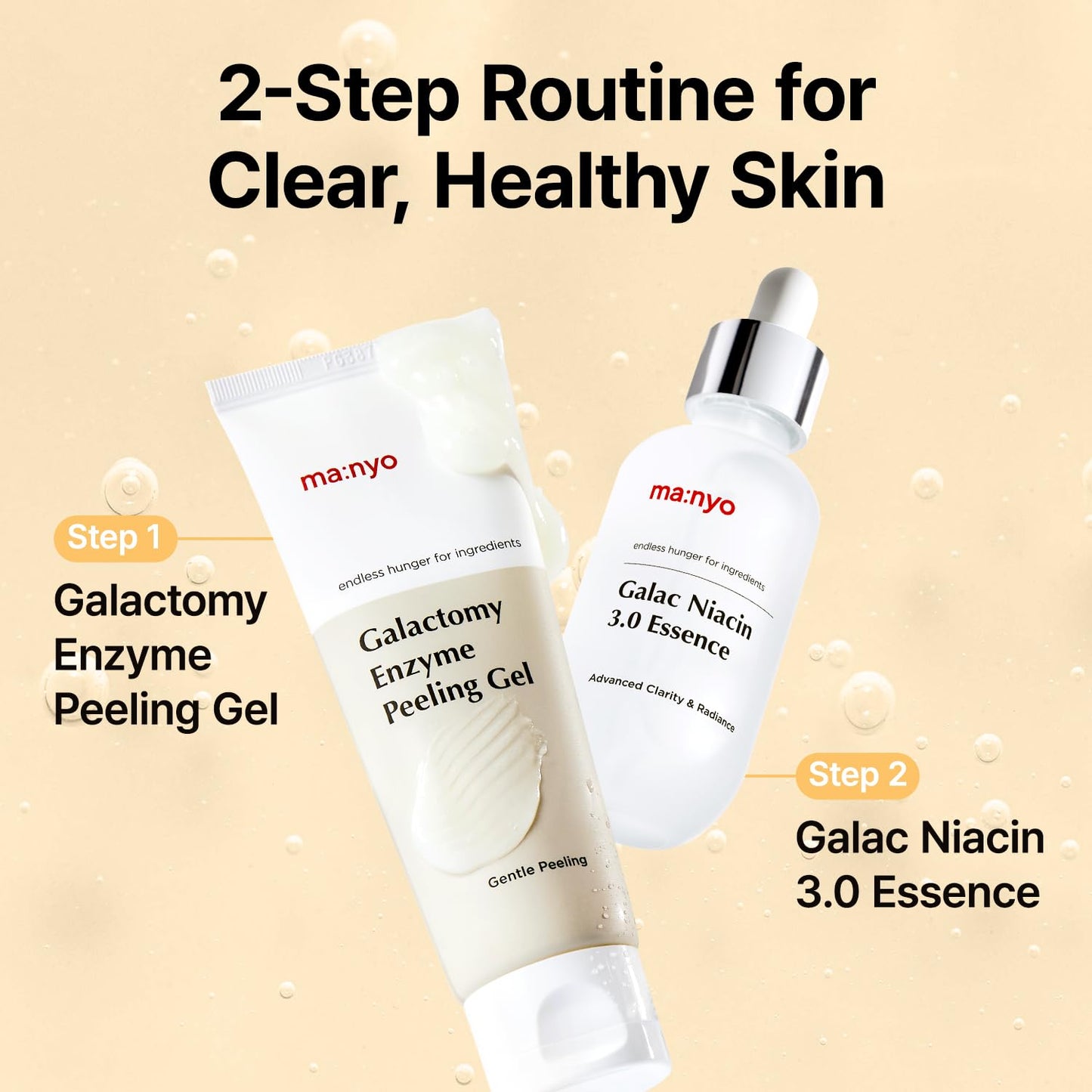 MANYO Galactomy Enzyme Peeling Gel, Face and Body Scrub, Dead Skin Remover, Blackhead Remover, Korean Exfoliating Gel ma:nyo