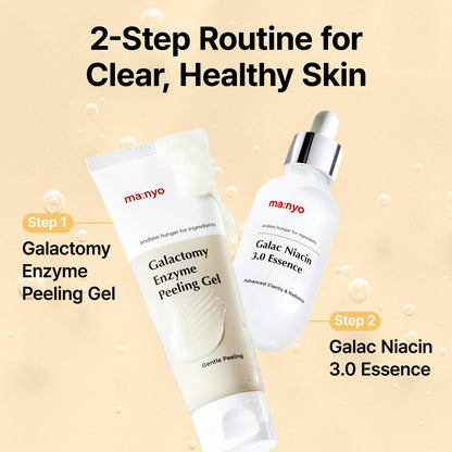 MANYO Galactomy Enzyme Peeling Gel, Face and Body Scrub, Dead Skin Remover, Blackhead Remover, Korean Exfoliating Gel ma:nyo