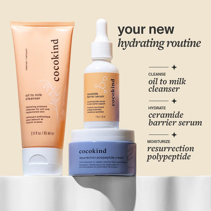 Cocokind Ceramide Barrier Serum, More Hydrating Than Hyaluronic Acid, Serum to Reduce Dryness, All Skin Types including Sensitive Skin, Fragrance Free, Cruelty Free, 1 fl oz Cocokind