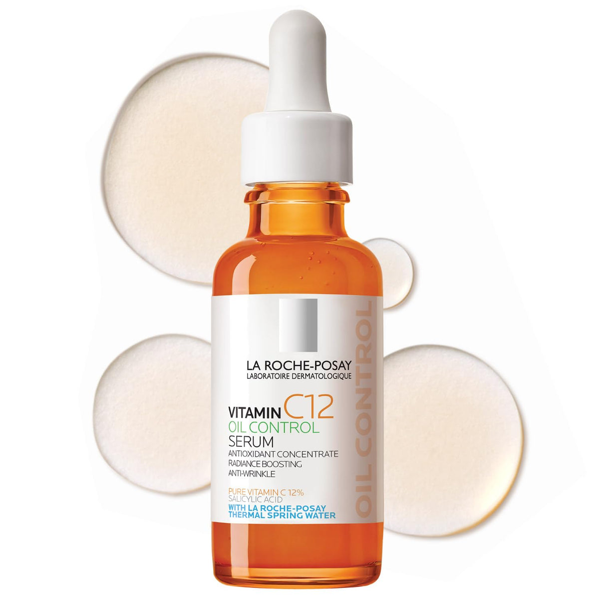 La Roche-Posay Pure 12% Vitamin C Serum with Hyaluronic Acid, 1.01 fl oz La Roche-Posay