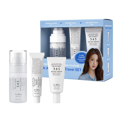 Dr.Althea 345 Travel Kit (Set of 3), Korean Vegan Skin Care Set Dr.Althea