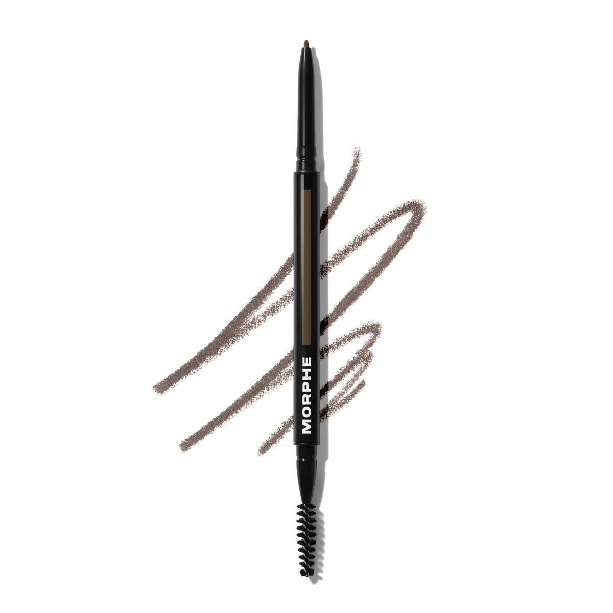 Morphe Micro Dual Eyebrow Pencil - Dual-Ended Brow Pencil Featuring a Retractable, Ultra-Precise, Pointed Tip - Richly Pigmented, Smooth-Gliding, Long-Lasting Wax Formula - Java (0.003 oz) MORPHE