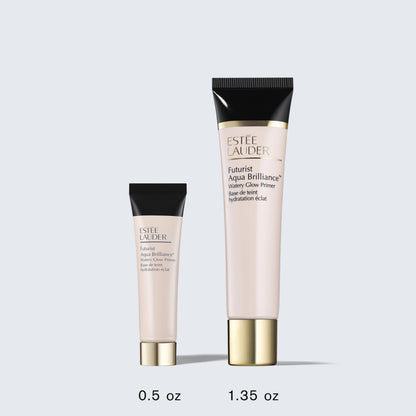 Estée Lauder Futurist Aqua Brilliance™ Watery Glow Makeup Primer with Hylauronic Acid for Triple Moisture, Travel Size, 0.5 Ounce Estée Lauder