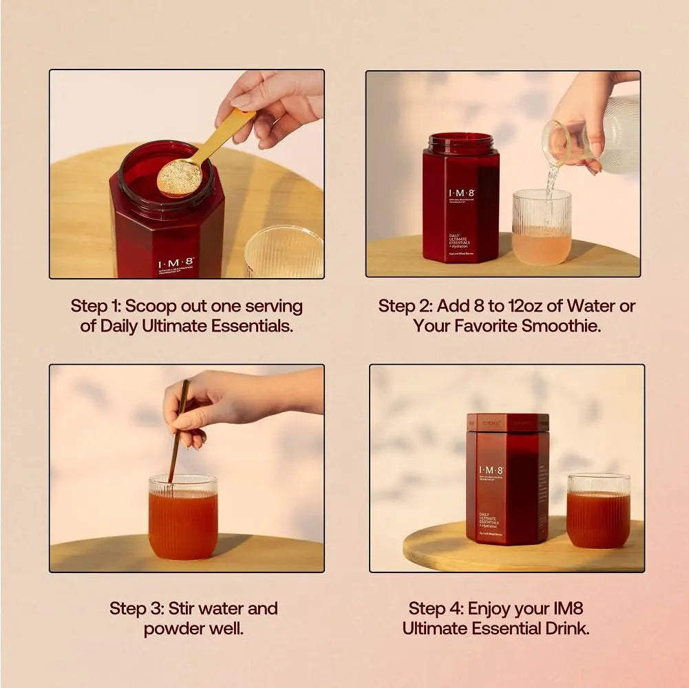 IM8 Daily Ultimate Essentials All-in-One Multivitamin Supplement (30 Servings, Starter Kit - Scoop + Tumbler Included) IM8 buy australia supplements