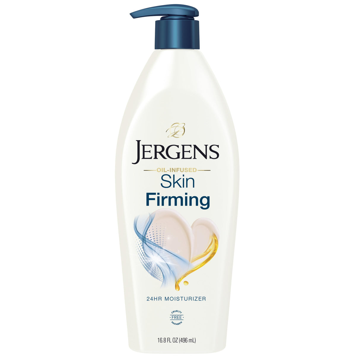 Jergens Skin Firming Body Lotion for Dry to Extra Dry Skin, Skin Tightening Cream with Collagen and Elastin, Dermatologist Tested, Hydralucence Blend Formula, 16.8 Oz Jergens