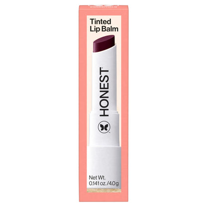 Honest Beauty Tinted Lip Balm, Cruelty-Free, Vegan, Moisturizing, Plum Drop Honest Beauty