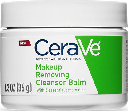 CeraVe Cleansing Balm, Hydrating Makeup Remover with Jojoba Oil, 1.3oz CeraVe