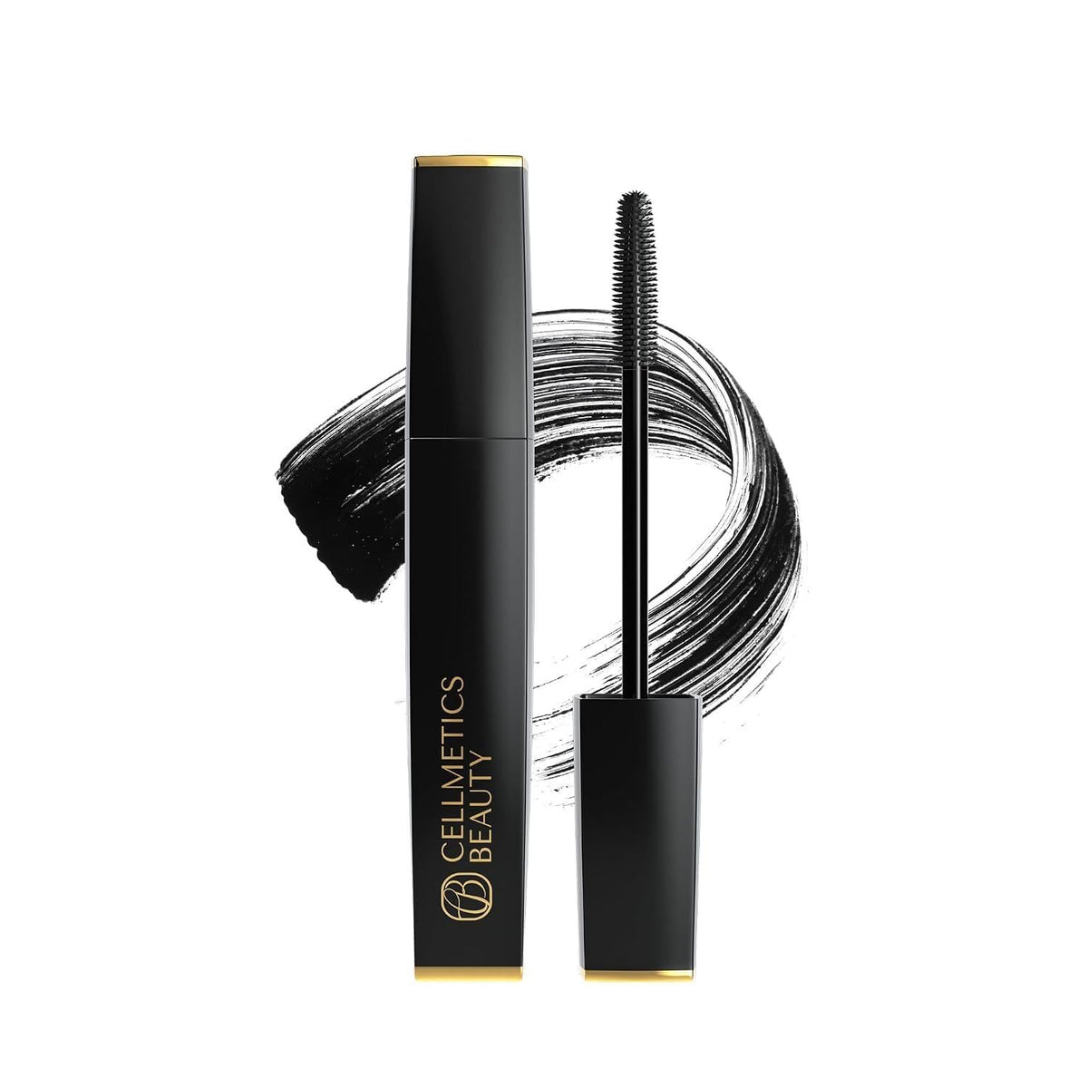 Cellmetics Mascara for Older Women 60 Plus, Volumizing & Lengthening Tubing Mascara with Lash Growth Effect, Hypoallergenic, Smudge-Free and Gentle for Sensitive Eyes (Black, New Formula) CELLMETICS BEAUTY