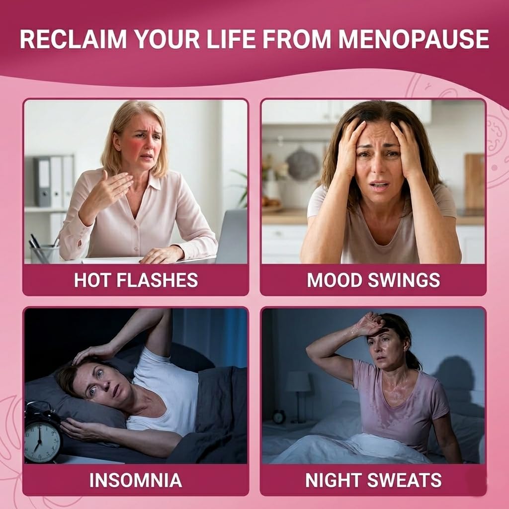 Menopause Supplements for Women with Probiotics, DIM, Black Cohosh, Chasteberry & Soy Isoflavones Support Hormone Balance & Helps Relieve Hot Flashes, Night Sweats - 60 Servings (Made & Tested in USA) NUTRI POTENTIA buy australia supplements
