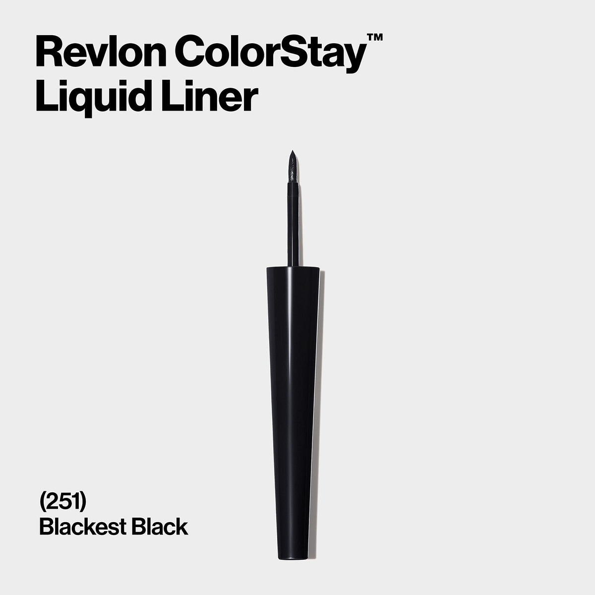 Revlon ColorStay Liquid Eyeliner, 251 Blackest Black, 0.08 Fl Oz REVLON