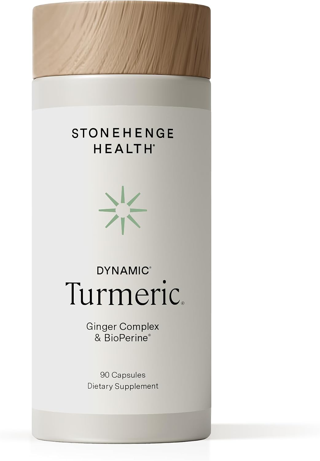 Stonehenge Health Dynamic Turmeric Curcumin with Ginger - High Potency - 1,650 mg Turmeric with 95% Curcuminoids & BioPerine, 90 Vegetarian Capsules