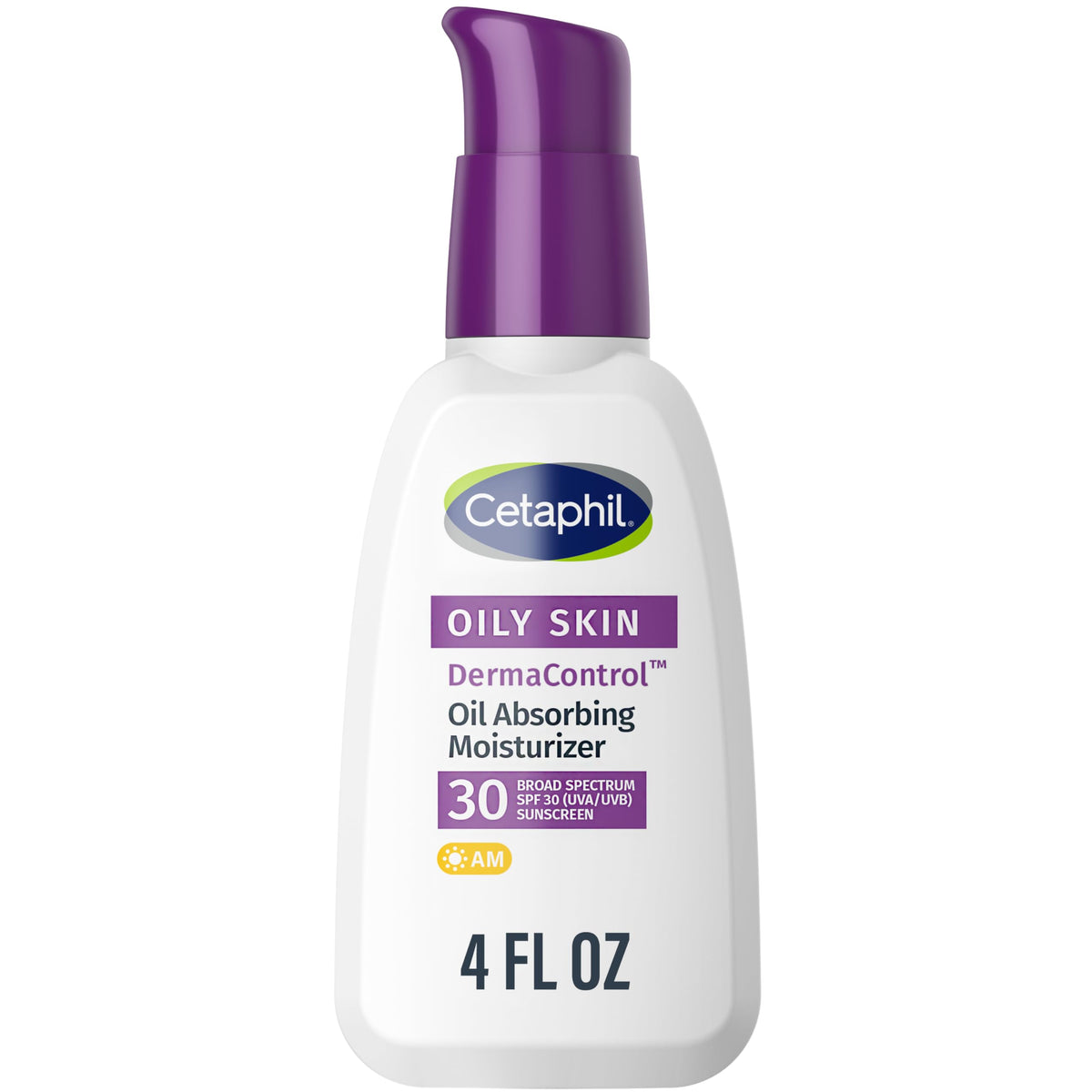 Cetaphil DermaControl Oil Absorbing Moisturizer, SPF 30, Oily Skin, 4oz Cetaphil