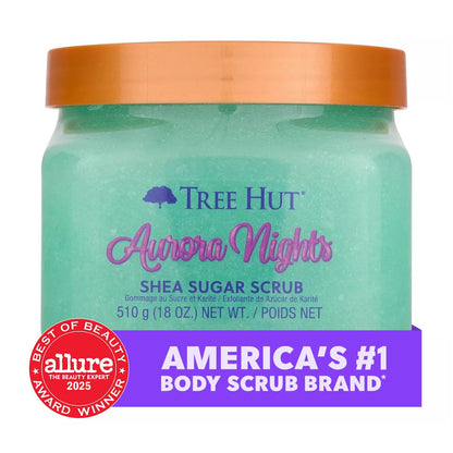 Tree Hut Shea Sugar Scrub, Aurora Nights, 18 oz Tree Hut