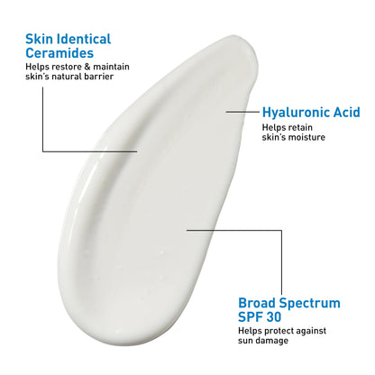 CeraVe Ultra-Light Moisturizing Lotion SPF 30, Sunscreen for Face, 1.7oz CeraVe