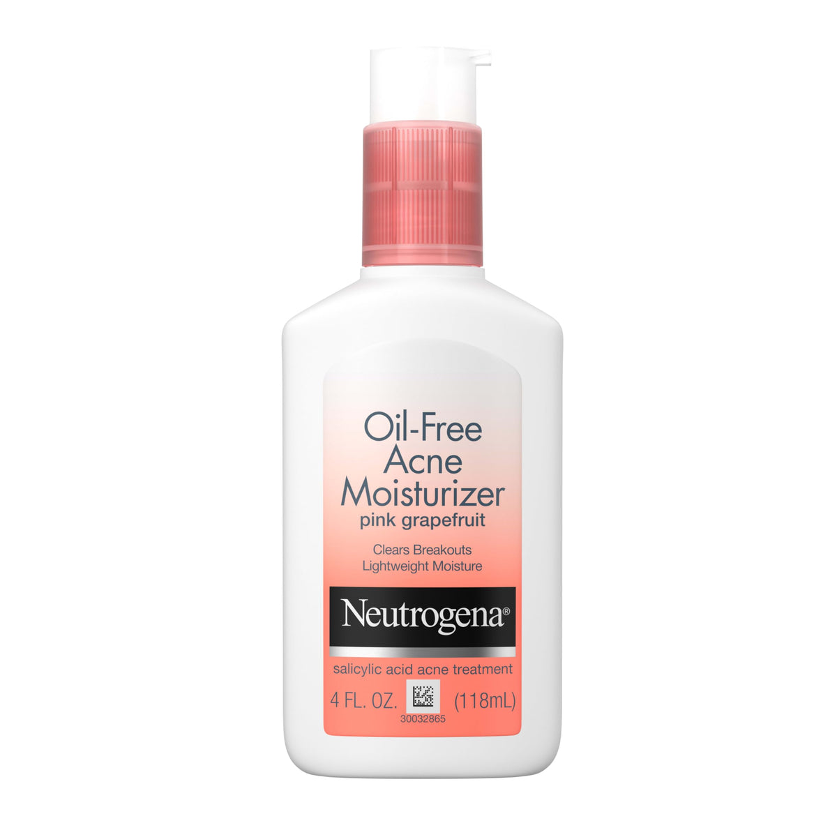 Neutrogena Oil Free Acne Moisturizer, Pink Grapefruit, 4 fl oz Neutrogena