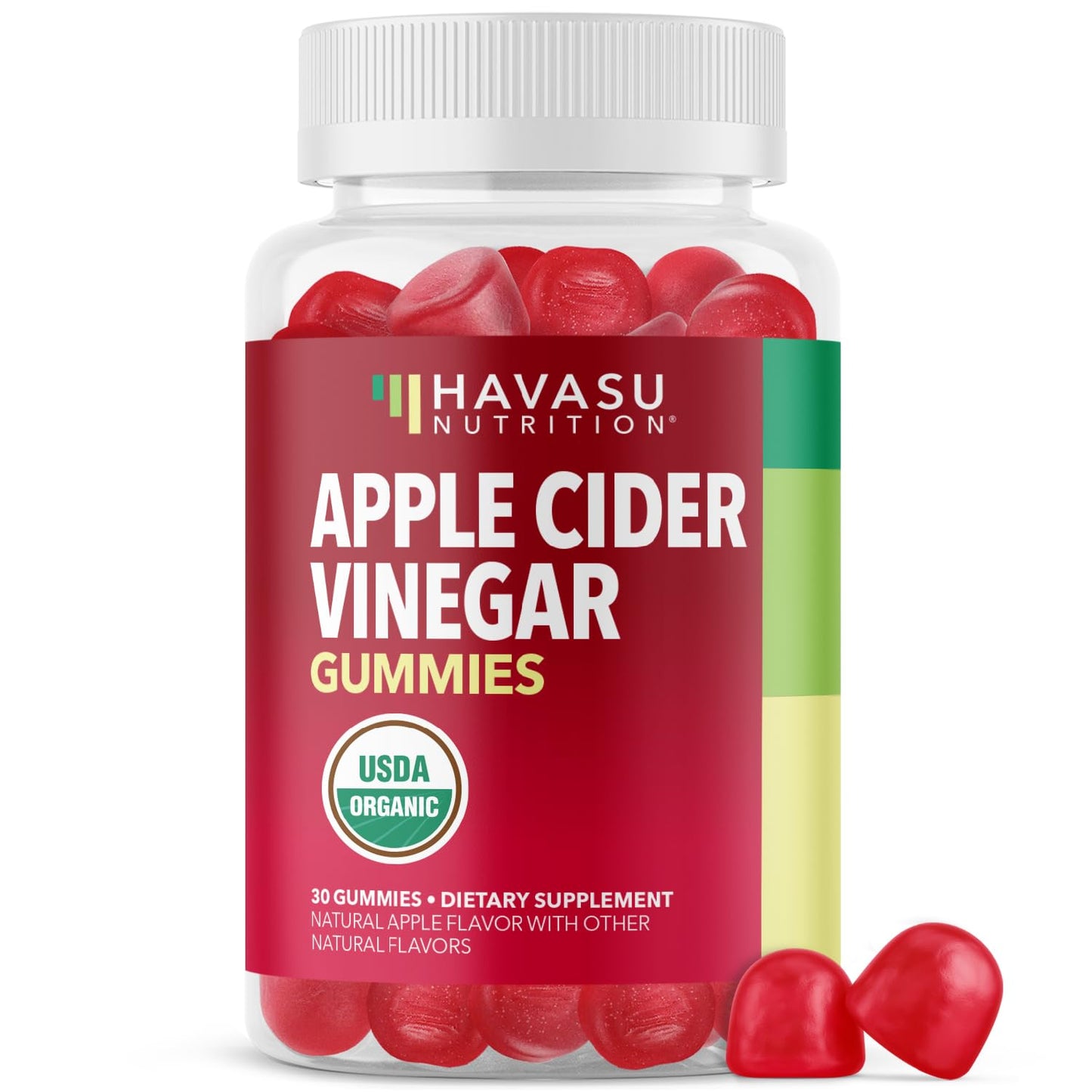 Apple Cider Vinegar Gummies, USDA Organic, Apple Flavor, 1-Month Supply | USDA Organic ACV Gummies for Digestive Health, Metabolism & Gut Support, Vegan, Gluten-Free, No Harsh Taste, 60ct Gsupps Australia