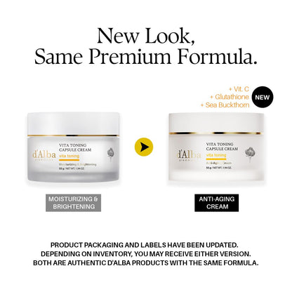 d'alba Piedmont Vita Toning Capsule Cream, Face Moisturizer (1.94 oz) d'alba Piedmont