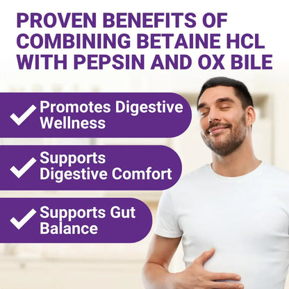 Digestive Enzymes with Ox Bile and Betaine HCl (100 Caps) Ox Bile Supplements for No Gallbladder with Papain & Pepsin A | Pancrease Cleanse & Detox NEW ROOTS HERBAL