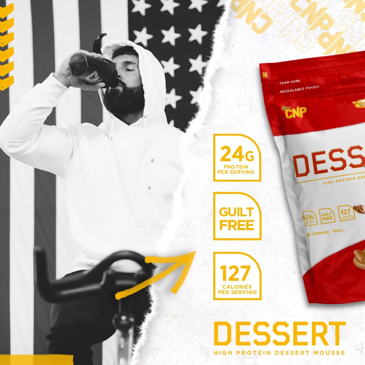 CNP Professional High Protein Dessert Mix, 25g of Dual Release Protein with Micellar Casein CNP Professional buy australia supplements