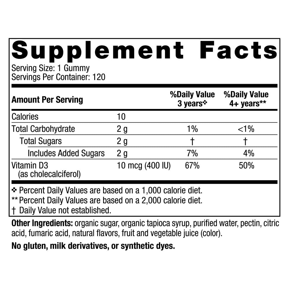 Nordic Naturals Vitamin D3 Gummies Kids, Wild Watermelon Splash - 120 Gummies - 400 IU Vitamin D3 - Bone Health, Healthy Immunity - Non-GMO, Vegetarian - 120 Servings Nordic Naturals buy australia supplements