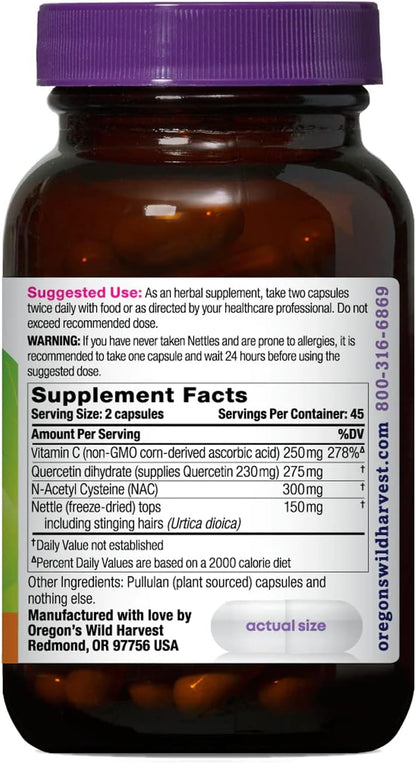 Oregon's Wild Harvest Aller-Aid with Quercetin Supplement, 90 Count Gsupps Australia