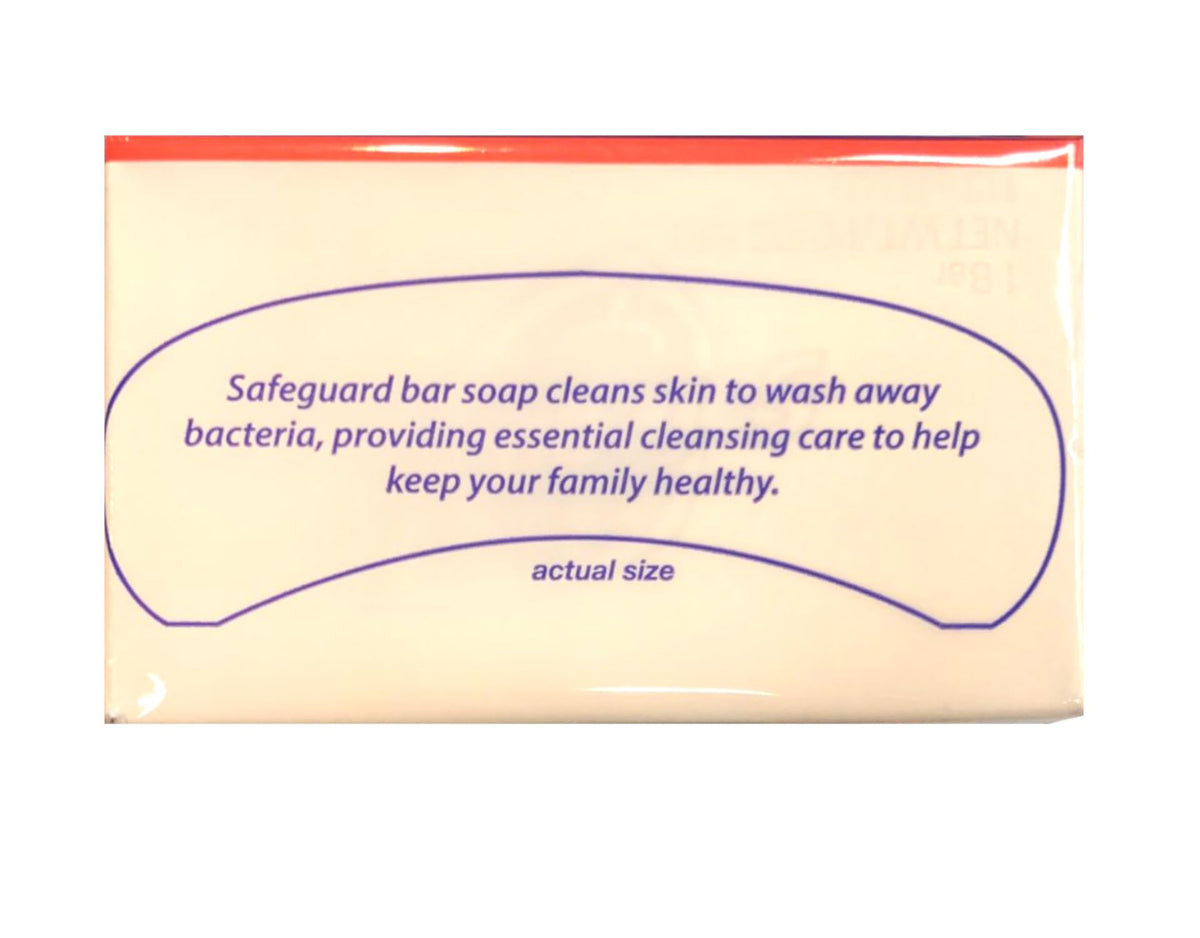Antibacterial Bath Bar Soap (1 Pack of 4 bars) Safeguard