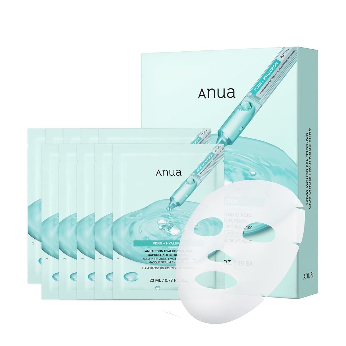 Anua PDRN Hyaluronic Acid Capsule 100 Serum Mask, 10ea ANUA