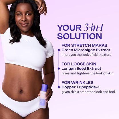 goPure Firming Belly Cream - Body Firming Moisturizer for Visible Cellulite & Stretch Mark Reduction, 4.25oz goPure
