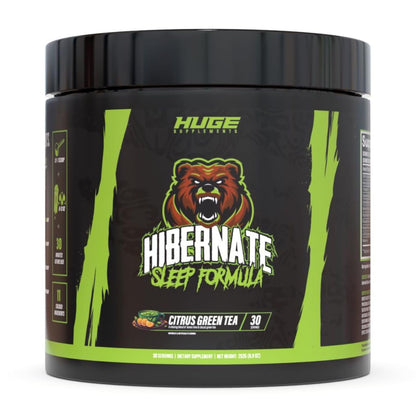 Hibernate Sleep Supplement, Complete & Optimally Dosed Sleep Recovery Formula, Relax & Unwind, Includes GABA, Valerian Root, Melatonin, 5-HTP & More (30 Servings) (BlackBerry Lemonade)