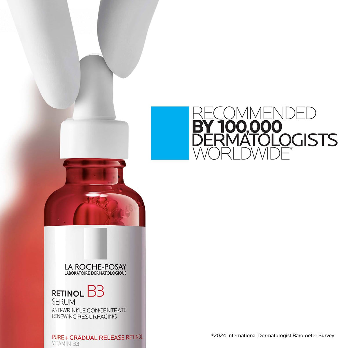La Roche-Posay Retinol Face Serum with Niacinamide & Hyaluronic Acid, 1oz La Roche-Posay